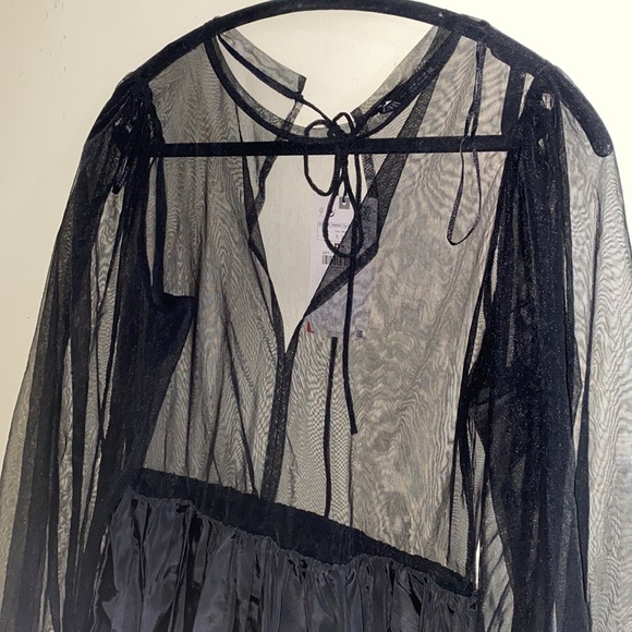 NWT Zara Tulle Organza Sheer Dress Size S - Picture 6 of 11